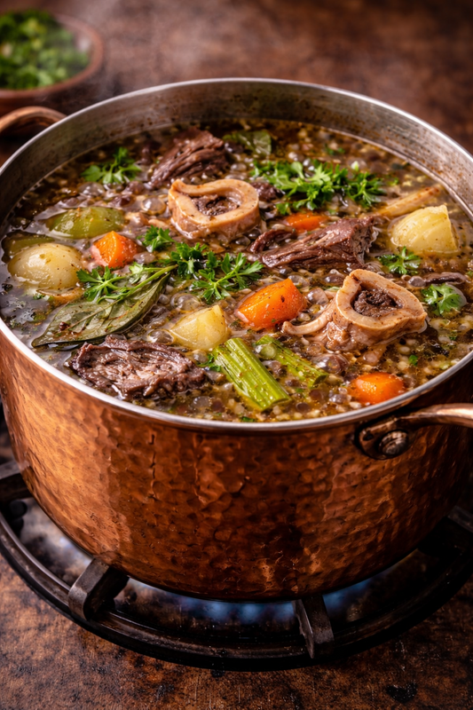 How to Make Beef Broth from Roasted Bones | Nourishing Bone Broth Recipe