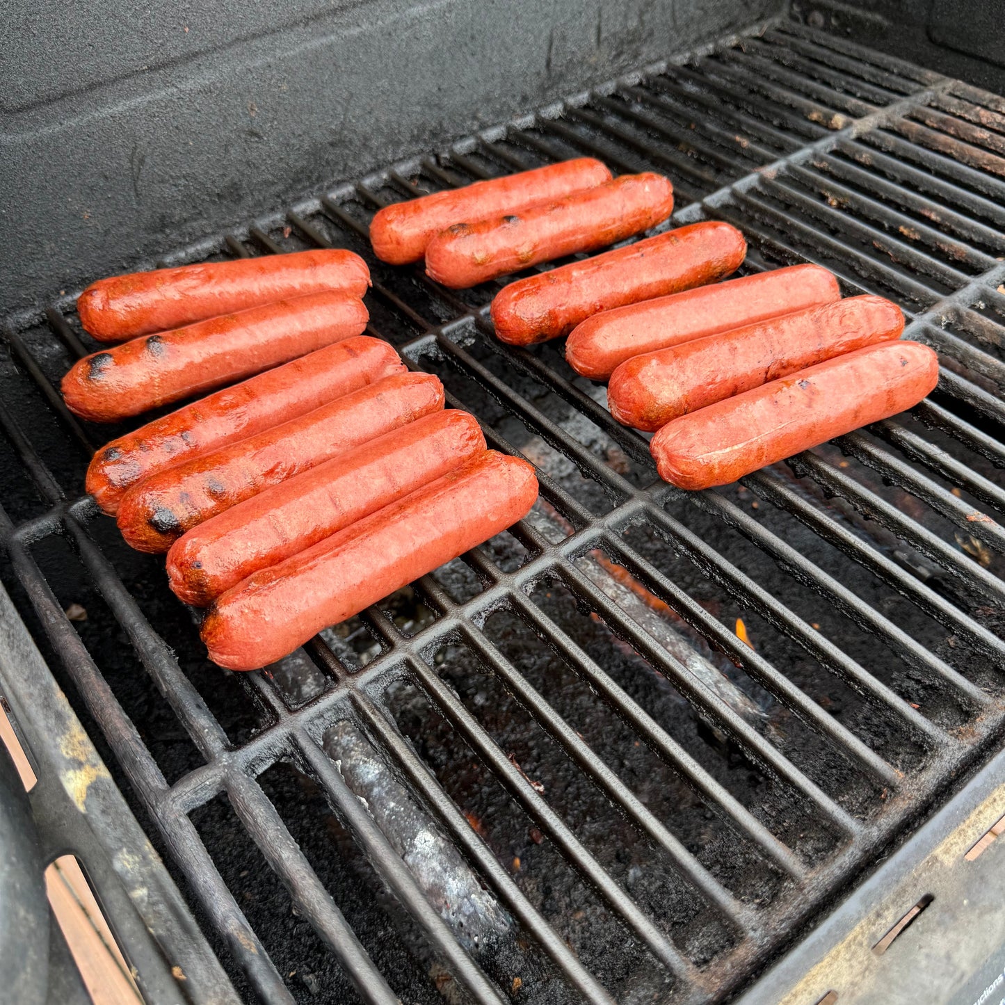 100% regeneratively raised, grass-fed beef, our Uncured All-Beef Hot Dogs