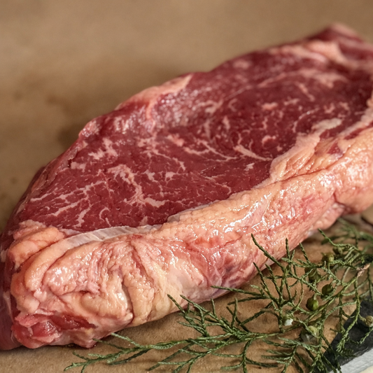 Grass-Fed Regenerative NY Strip Steak – 2" Thick Cut (16 oz)