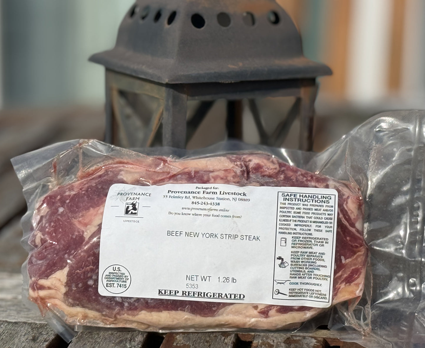 Grass-Fed Regenerative NY Strip Steak – 2" Thick Cut (16 oz)