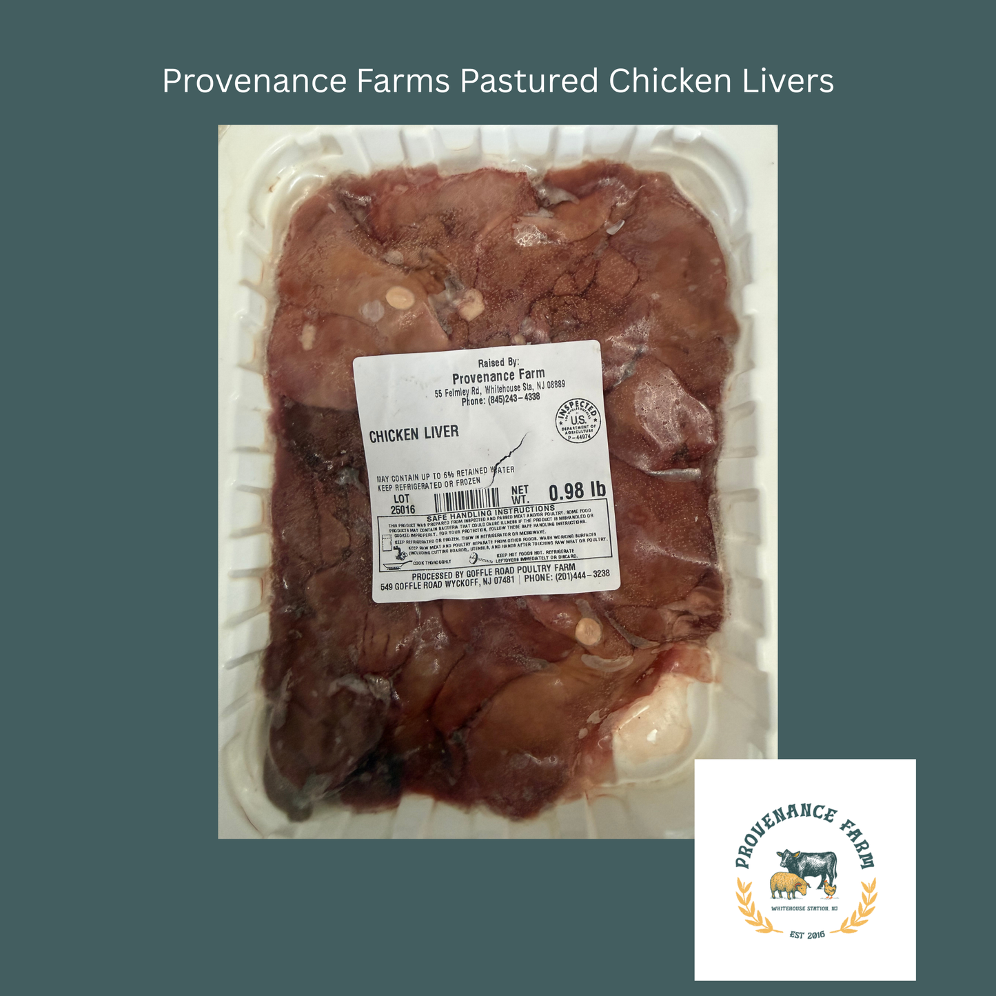 Pasture-Raised Chicken Livers – 1 lb.