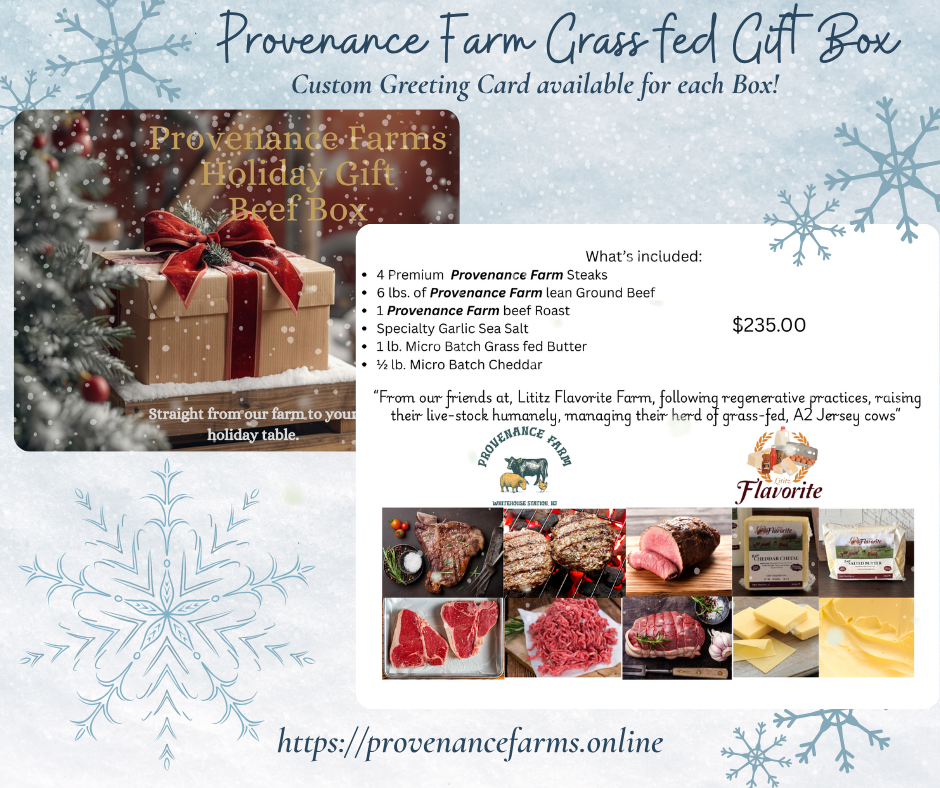 Holiday Grass-Fed Beef, Butter and Cheddar Box Last Day to Order is December 21, 2025