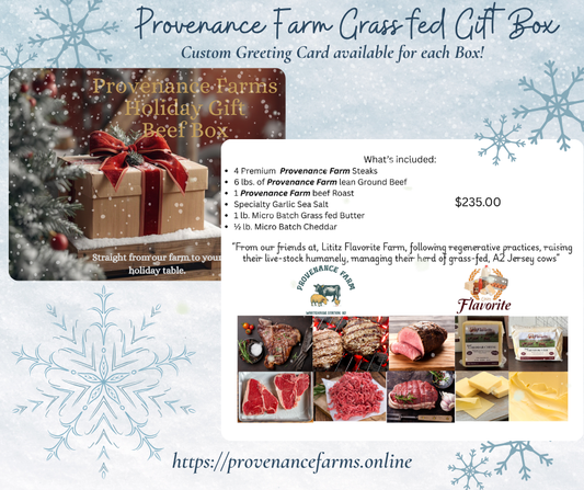 Holiday Grass-Fed Beef, Butter and Cheddar Box Last Day to Order is December 21, 2025